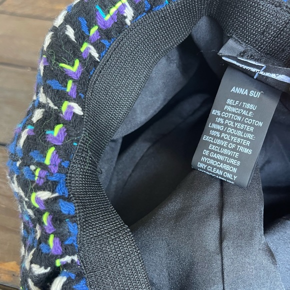 Anna Sui Neo Plaid Hat nwot S - Picture 6 of 8